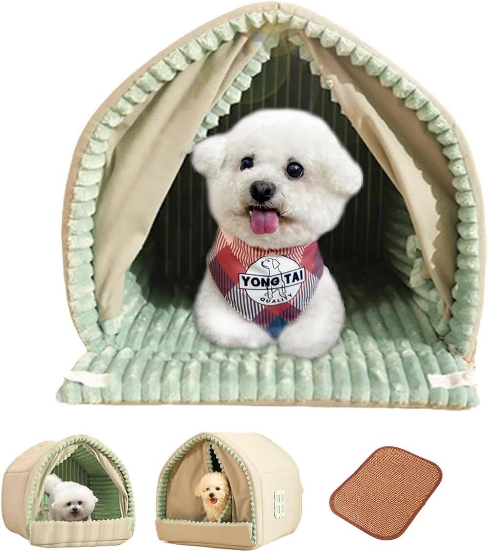 犬 ベッド ドーム ペットベッド ドーム型 ペットハウス 犬猫用暖かい 室内用 冬用 ふわふわ 洗える クッション付き 犬小屋 屋根付き 猫ハウス 犬 ス 犬猫用 快適 保温 寒さ対策 大型犬/中型犬