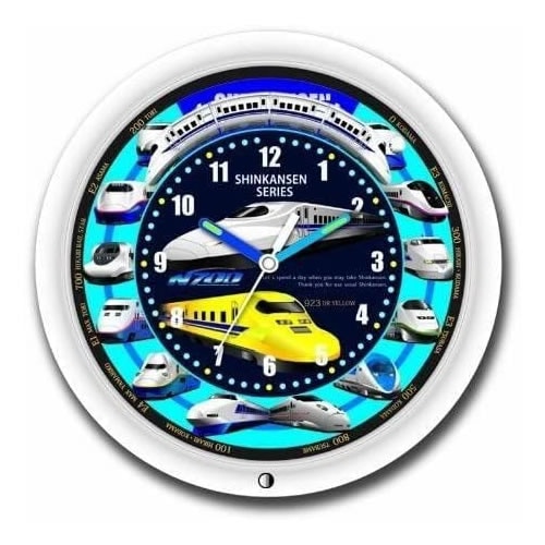 エスアールエー【掛け時計】新幹線クロック ホワイト SR-WC15001-WH【全15種類のメロディ・チャイム】