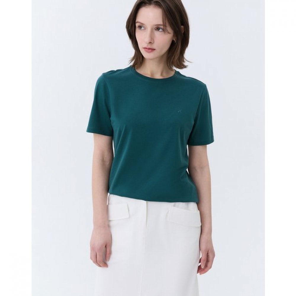 [24SS] [ベスト] [クラシックセラー] グリーンシルクブレンドショートスリーブティーWSTS4BC36E3