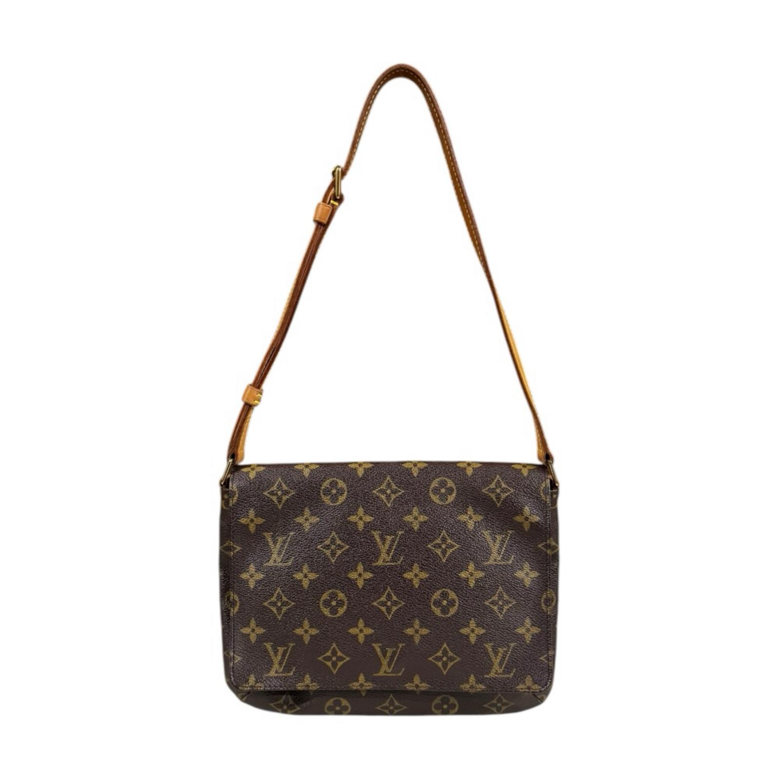 ルイヴィトン ミュゼットタンゴ ショート モノグラム ショルダーバッグ モノグラムキャンバス M51257 ブラウン LOUIS VUITTON 中古