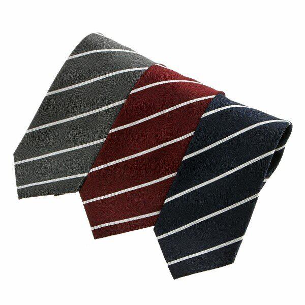 YJ4FF3921_ストライプ シルク ネクタイ