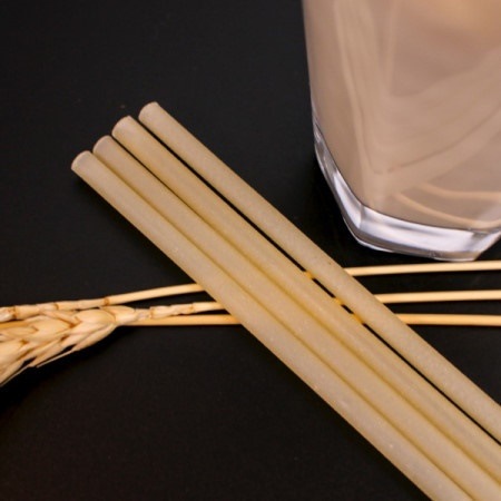 NPEエコ食べる米わら食用95 + 正規品販売 STRAW 大人気の 5個入り食べられるタピオカストローRICE