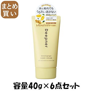 【まとめ買い】近江兄弟社メンタームディープナーハンドレモン＆ジンジャー 容量40G×6点セット 近江兄弟社 ハンドクリーム