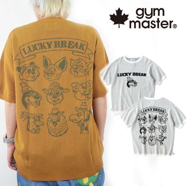 ジムマスター メンズ サマーニット ジャガードニットLUCKY BREAK Tee 半袖 レディース トップス アパレル クルーネック サマーセーター プルオーバー カジュアル G521737 01