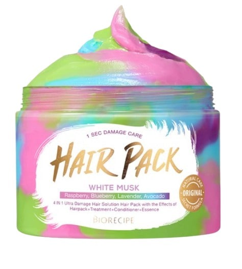 マーブルヘアパック1秒 ダメージケア4 in1 ヘアパックホワイトムスクネクタリンピーチ ブロッサム