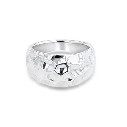 名入れファセットカットモチーフリング 日本製 太め