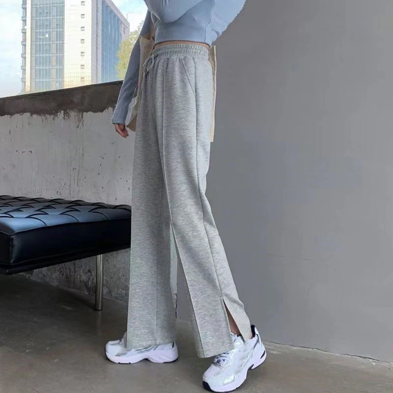 ジョガーパンツ スウェットパンツ レディース ジャージパンツ 練習服 フィットネス サルエルパンツ ウエストゴム ストレッチ お出かけ スリット 5,388円