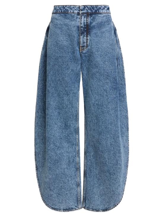 ALAIA Women Denim Pants AA9P0253T535C 524 BLEU NEIGE