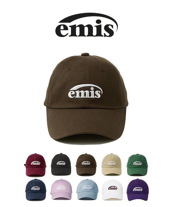 【美品】【emis】ロゴキャップ クリーム Shop - HAT - EMIS