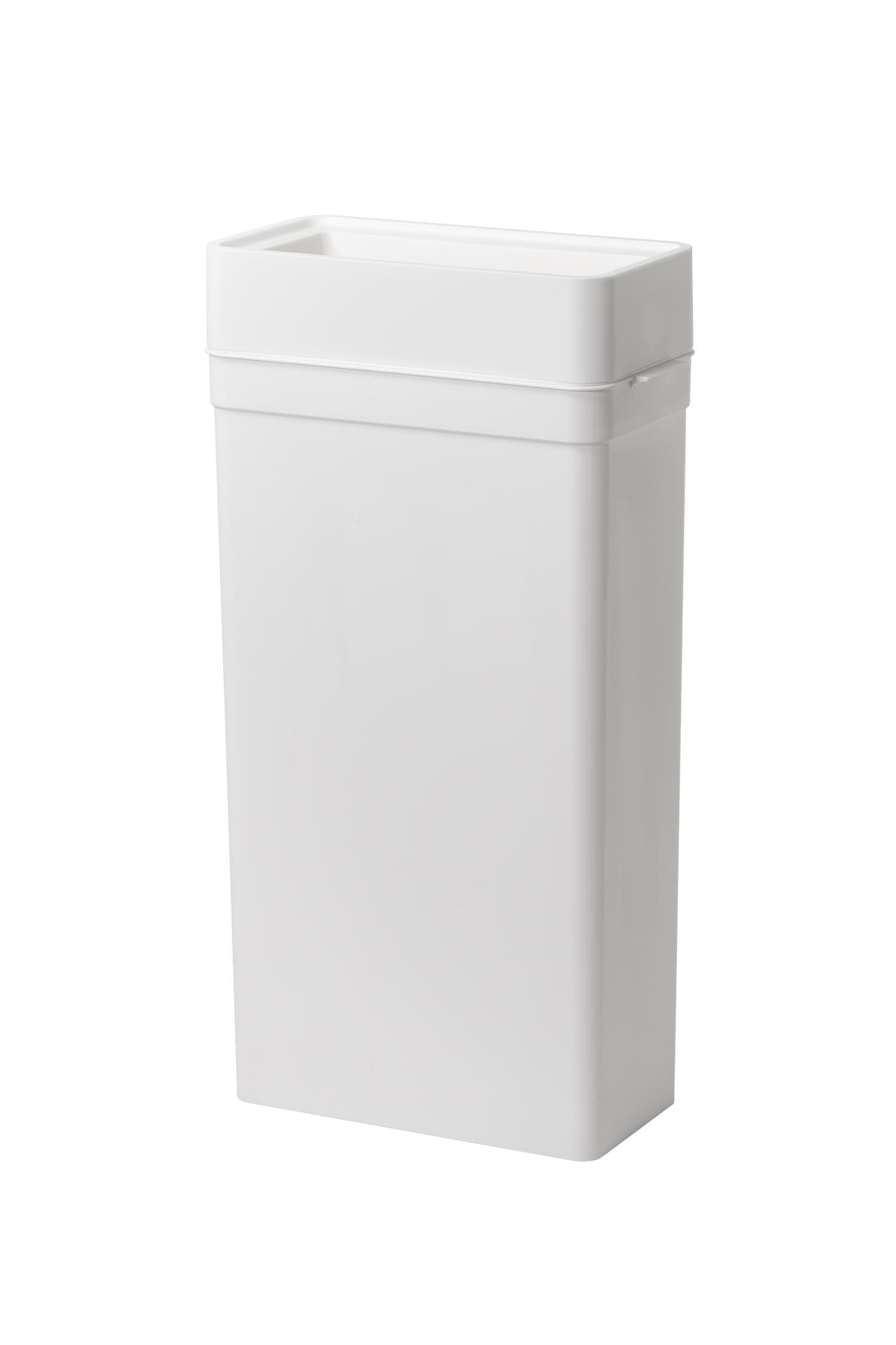 ライクイット (like-it) インテリアに馴染むおしゃれ角型ゴミ箱 フタなしゴミ箱 マルチパーパスビン 約25L ダストボックス ホワイト 日本製 LBD-52 スリム コンパクト 省スペース 袋