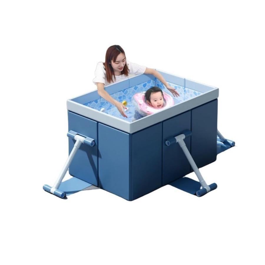 非膨張式プール 折りたたみ式の遊泳プール 庭の子供用プレイプール 折りたたみ式の大型家庭用ネット支柱プール