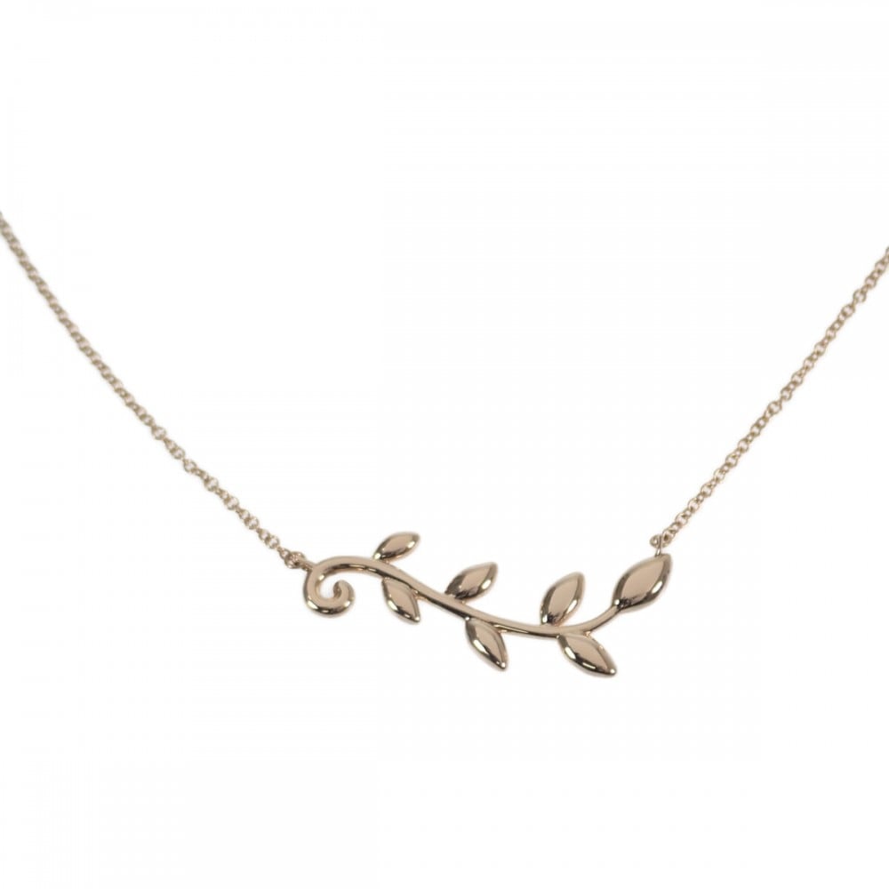 オリーブリーフ ヴァイン 60021522 ネックレス K18PG ピンクゴールド レディース 美品【Aランク】