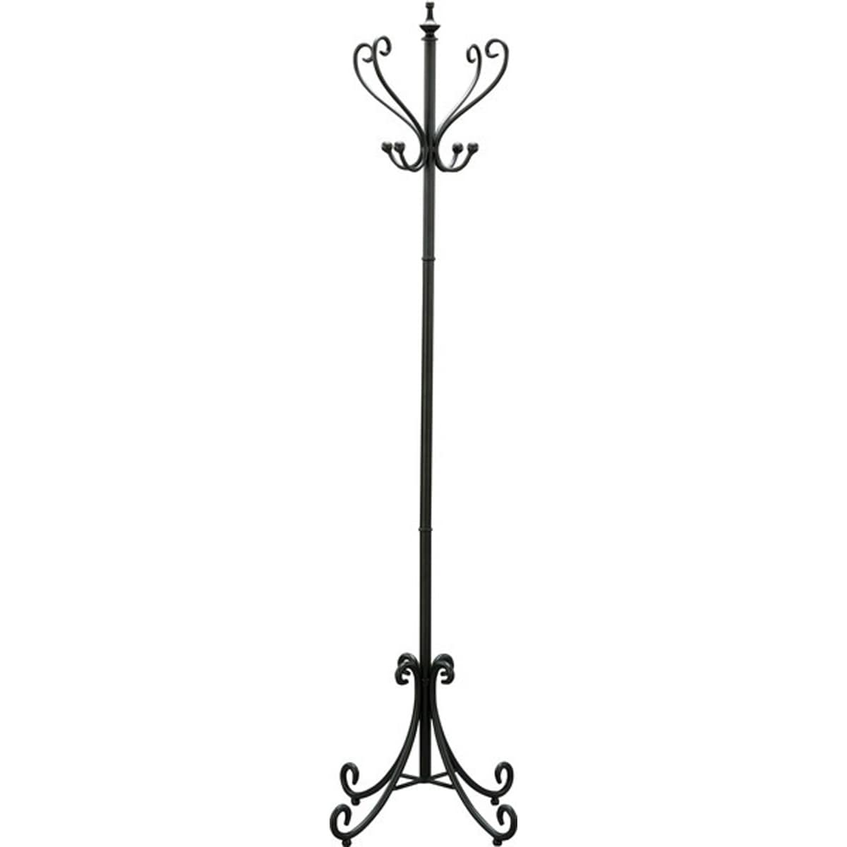 ポールハンガー COD-269BK 衣類掛け コートハンガー アイアン おしゃれ 高級感 かわいい ポールスタンド アンティーク調 アラベスク