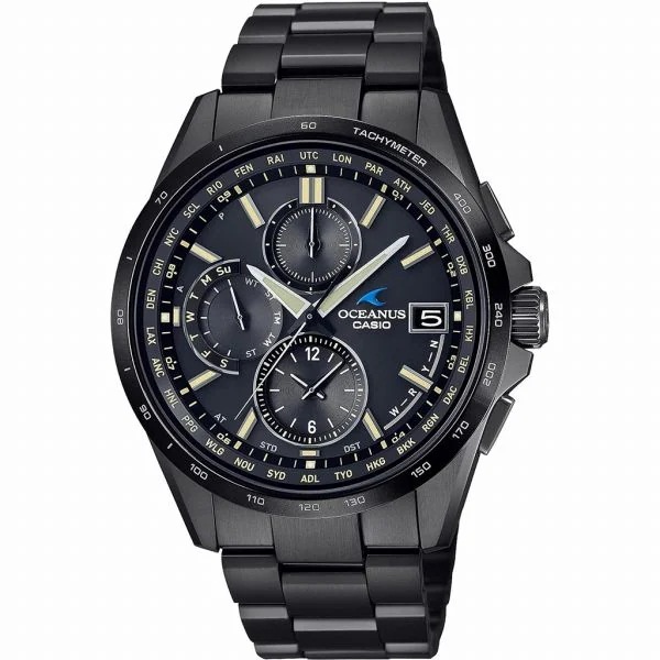 取寄品 正規品 CASIO腕時計 カシオ OCEANUS オシアナス 日本製 アナログ表示 ソーラー 丸形 カレンダー OCW-T2600JB-1AJF 人気モデル メンズ腕時計