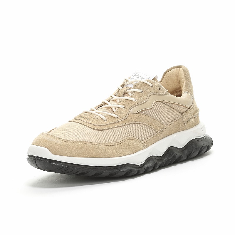 メンズ/レディース レザー コンフォート シューズ スニーカー SX 78C01 ベージュ 2E 国産 日本製 本革 天然皮革 衝撃吸収 スニーカー 靴 父の日 ユニセックス