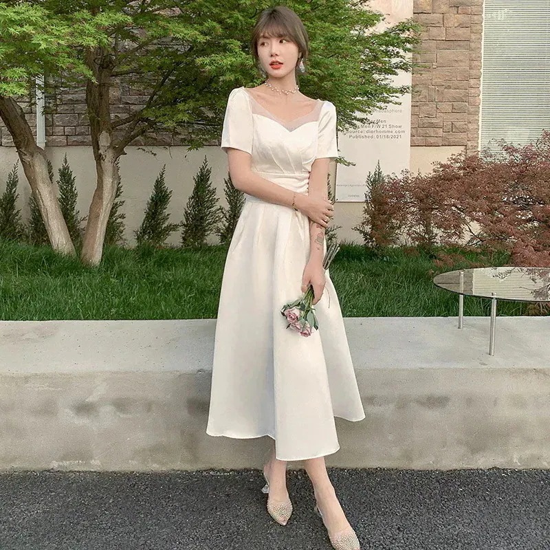 今すぐ欲しい！ワンピース 花嫁 白 結婚式 二次会 61 ウェディング 成人式 ウェディングドレス 演奏会 ロングドレス パーティードレス サイズオーダーメイド可能 前撮り お呼ばれ