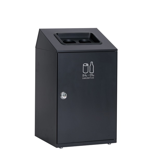 TERAMOTO（テラモト） ニートSTF かんびん用 アーバングレー 67L 丸穴 （スチール製ゴミ箱）