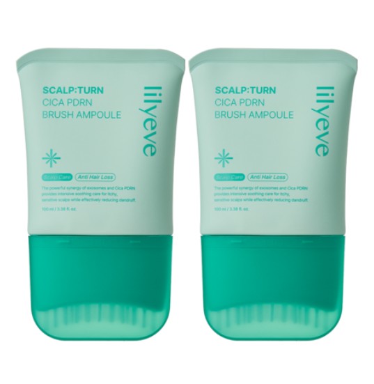 [1+1]スカルプターンヘアアンプル100ml/シカPDRNヘアエッセンス/冷感ヘアアンプル/頭皮ケア/ヘアケア/抜け毛ケアアンプル/抜け毛ケアソリューション