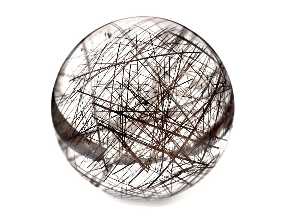 「1点もの 現品」 1粒売り ブラックルチルクォーツ 20mm パワーストーン バラ売り 天然石 パワーストーン ばら売り ビーズ 穴あき 1玉売り アクセサリー パーツ ハンドメイド z416-l