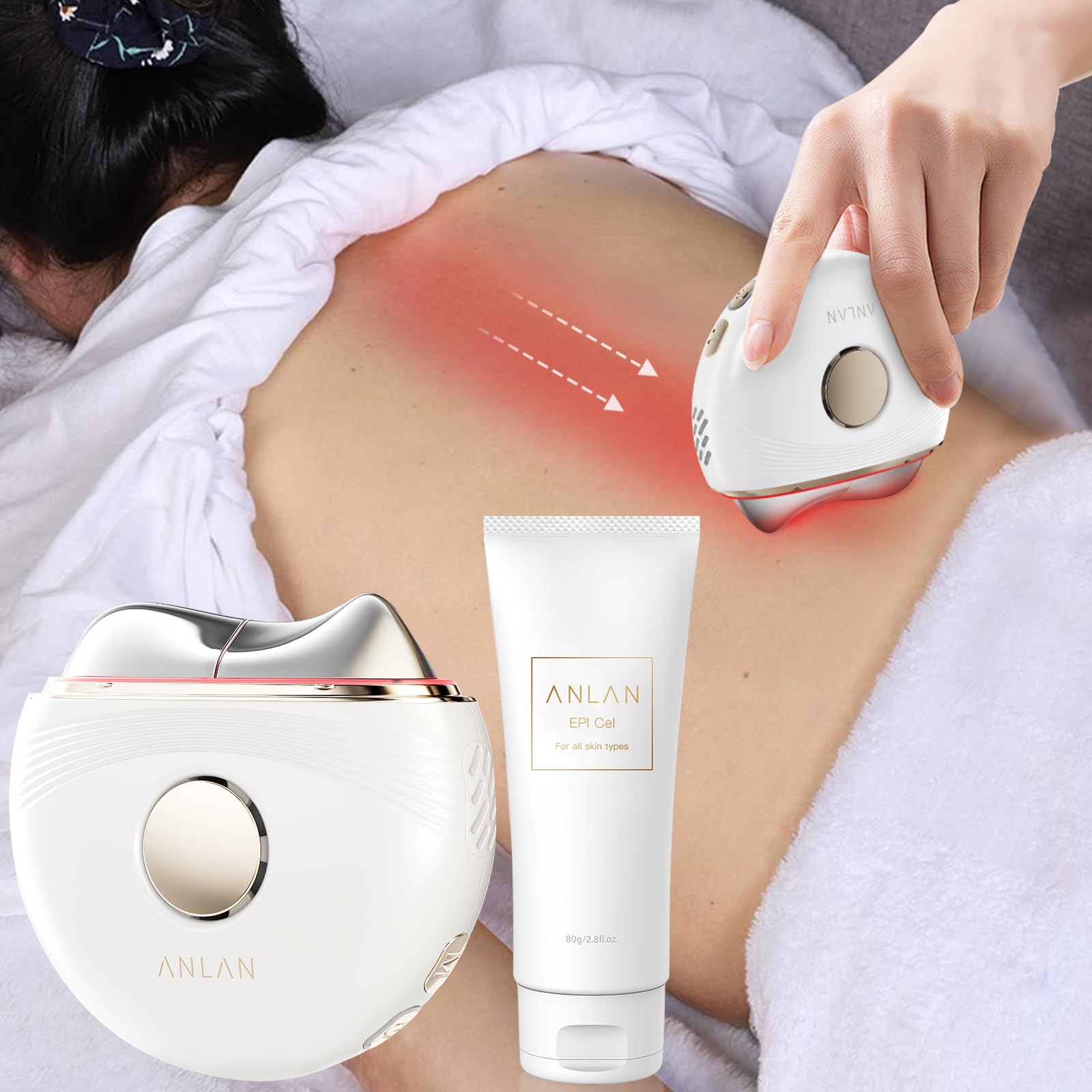 【人気雑誌掲載 】ANLAN 温冷リフトかっさ 顔 体 EMS カッサプレート 45度温感 冷却 リフト 3色フォトケア 振動ケア 全身適用 男女兼用 typeC充電式 3段階調整可能 敬老の日 プレ