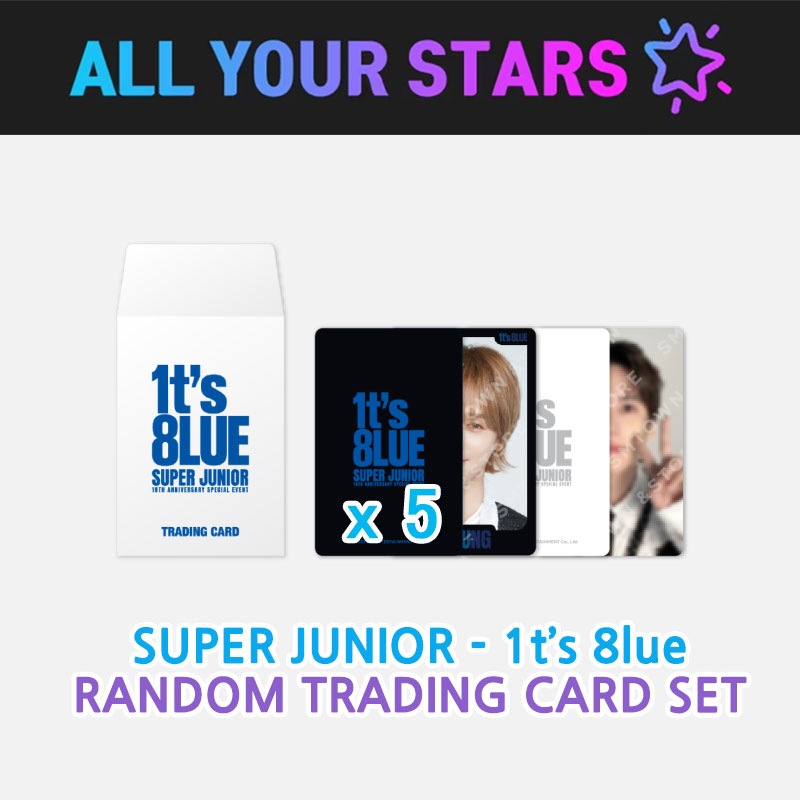 (RANDOM TRADING CARD SET x 5個) SUPER JUNIOR 18TH ANNIVERSARY SPECIAL EVENT - 1t’s 8lue Official MD