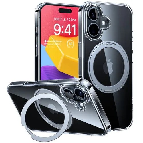 Torras X00FX1778 ROstand Pro-Clear case for iPhone16 Clear