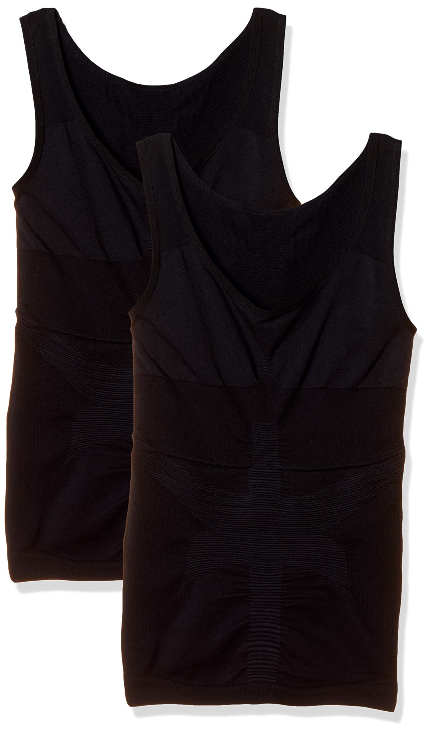 【Amazon.co.jp限定】モアプレッシャー(More Pressure) 加圧インナー レディース タンクトップ (ノーマルタイプ/ブラック/Mサイズ/2枚セット)