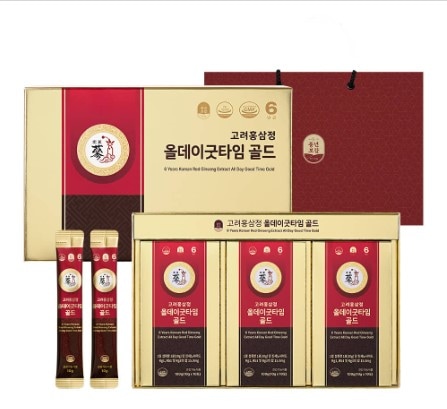 6年根 高麗紅参精 オールデーグッドタイム ゴールド紅参スティック 10g x 30包紙