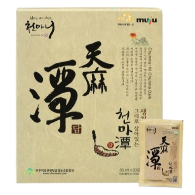 【水不使用100%天麻】 ムジュ産 天麻エキス 80ml×30包 無添加 スティック 健康ドリンク