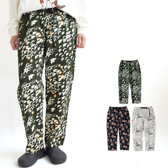 goslowcaravan ゴースローキャラバン パンツ ボトムス ロングパンツ キャンバス総柄プリントハイクパンツ メンズ レディース 春 秋 冬 330227
