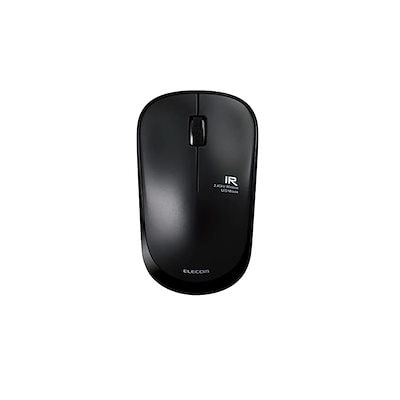 他サイト： 【即納】エレコム マウス ワイヤレス (レシーバー付属) Mサイズ 3ボタン IRセンサー 省電力 ブラック M-IR07DRBKの商品画像