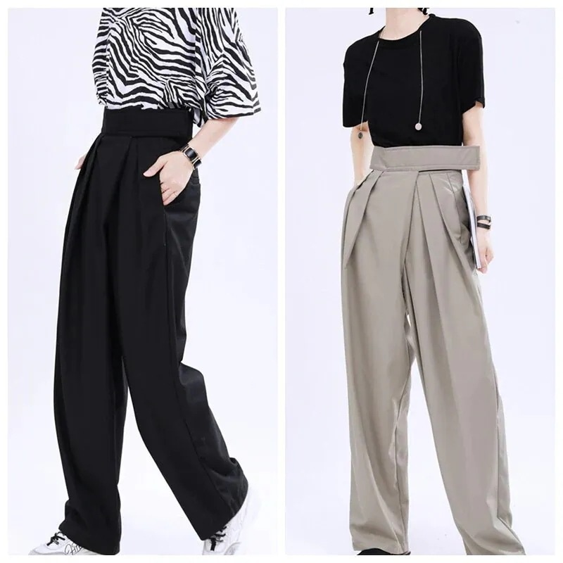 即纳脚長効果スキニーデニムパンツ ウエストゴムパンツハイウエストパンツ ジョガーパンツ 接触冷感ボトムス ワイドパンツ デニムパンツ