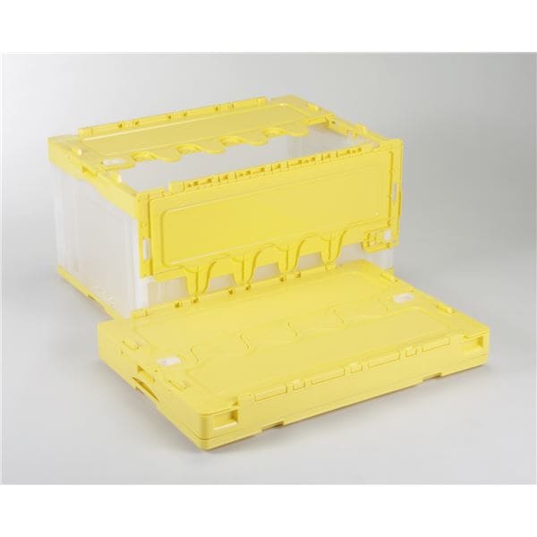 フタ付き折りたたみコンテナ/オリコン (75L/イエロー透明) CF-S76NR 岐阜プラスチック工業 8,145円