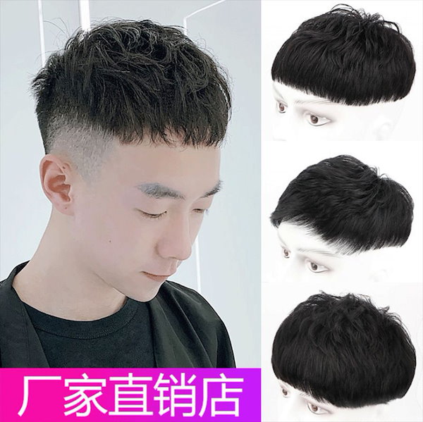 Qoo10] 栗毛ウィッグメンズショートヘア韓国風ハン