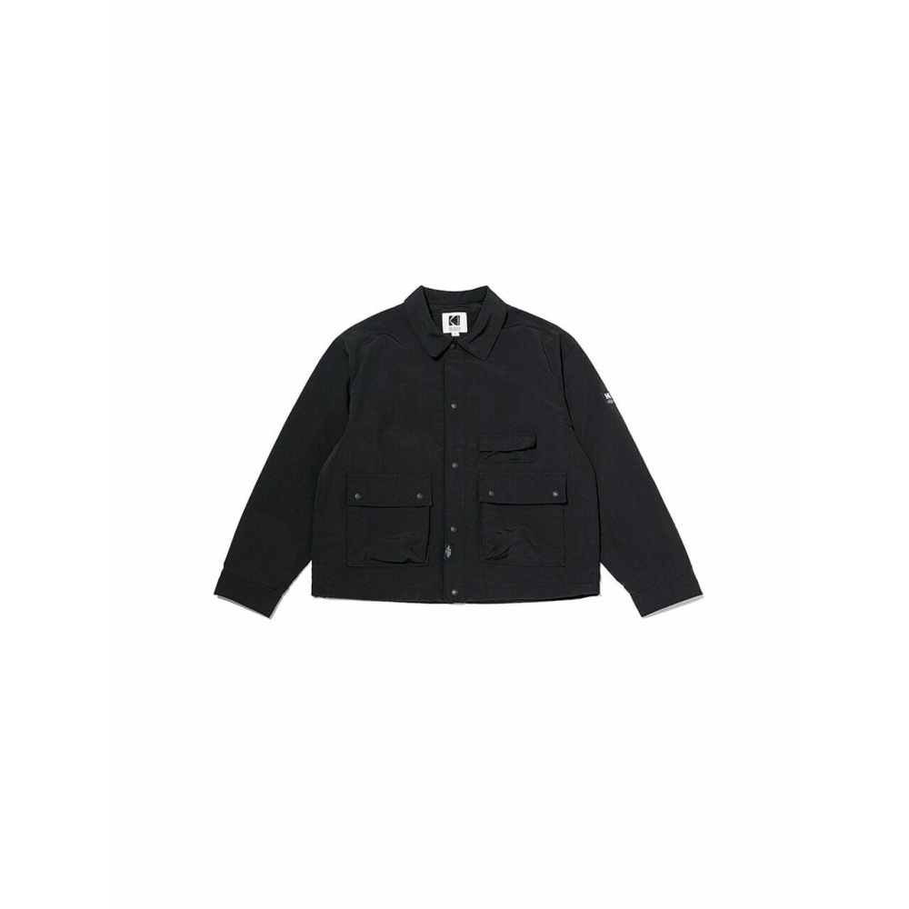 コダックアパレルモノクロームスープレックスカラージャケット女性用ブラック