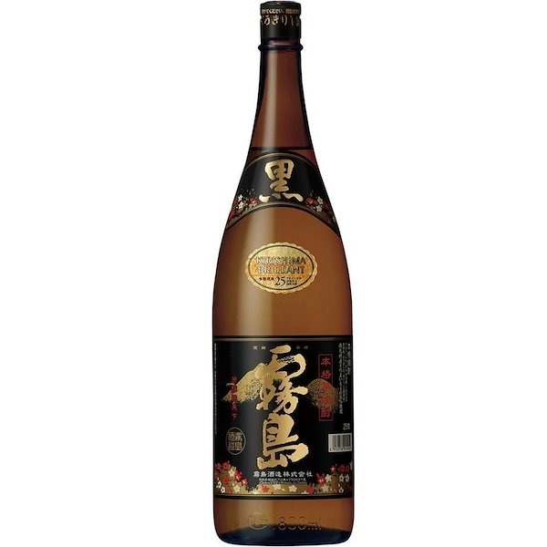 黒霧島 淋し 芋焼酎 25度 1.8L (1800ml) パック 6本入 2ケース(