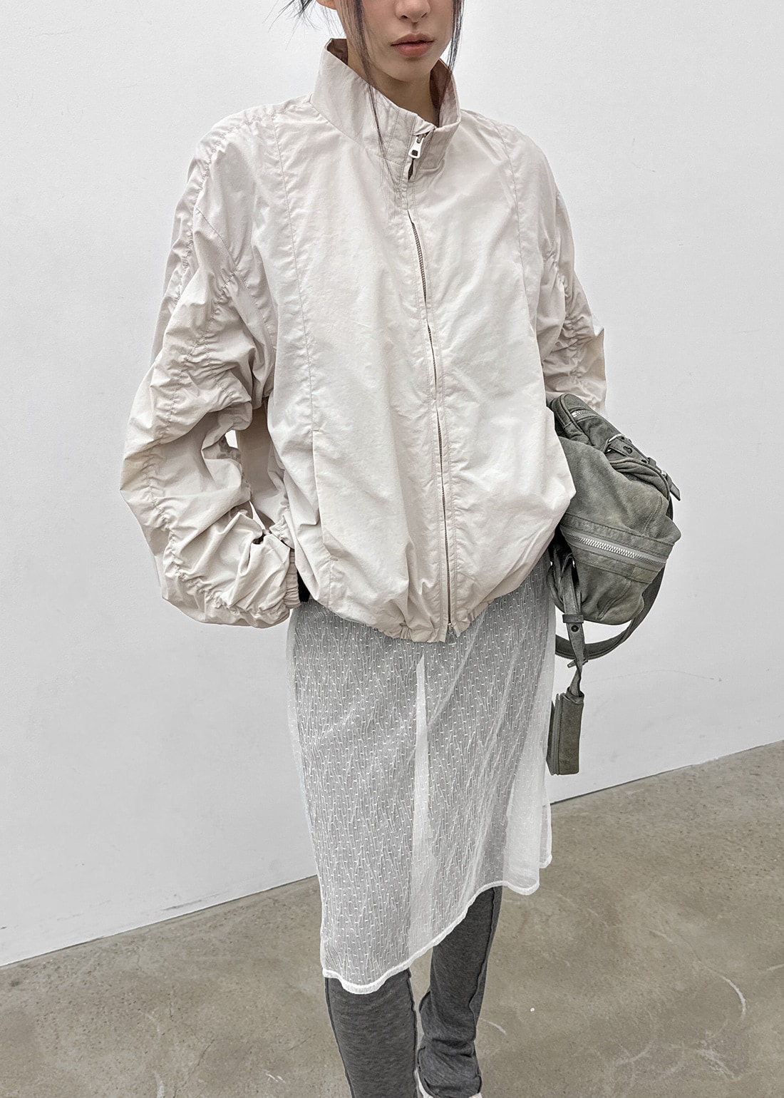 (UNISEX) ブラッケンシャーリングツーウェイナイロンジャンパー