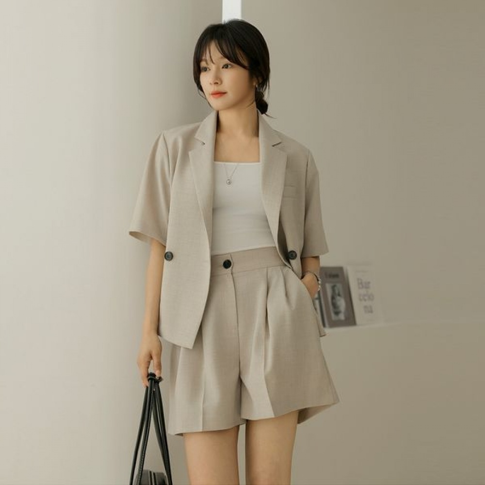 [Elysia] ドービルフォーマルクーリングダブル半袖ジャケット