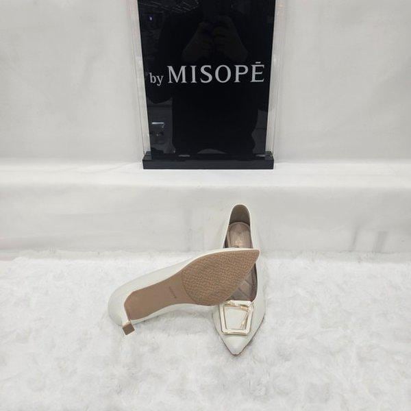 By 女性 モダン ポイント バックル ヒール 112HT411SF006 IVORY 4 JJ