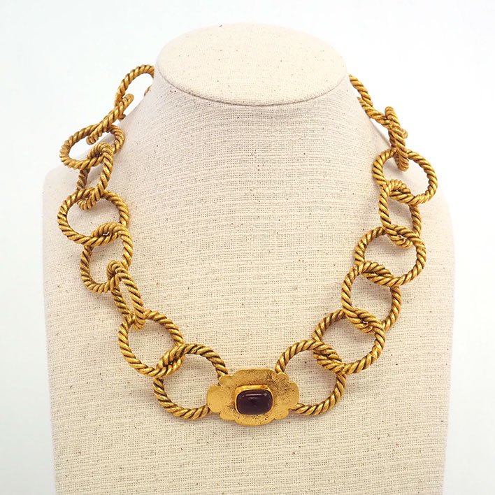 シャネル グリポワ　ラウンドリンクチェーン 【ネックレス】