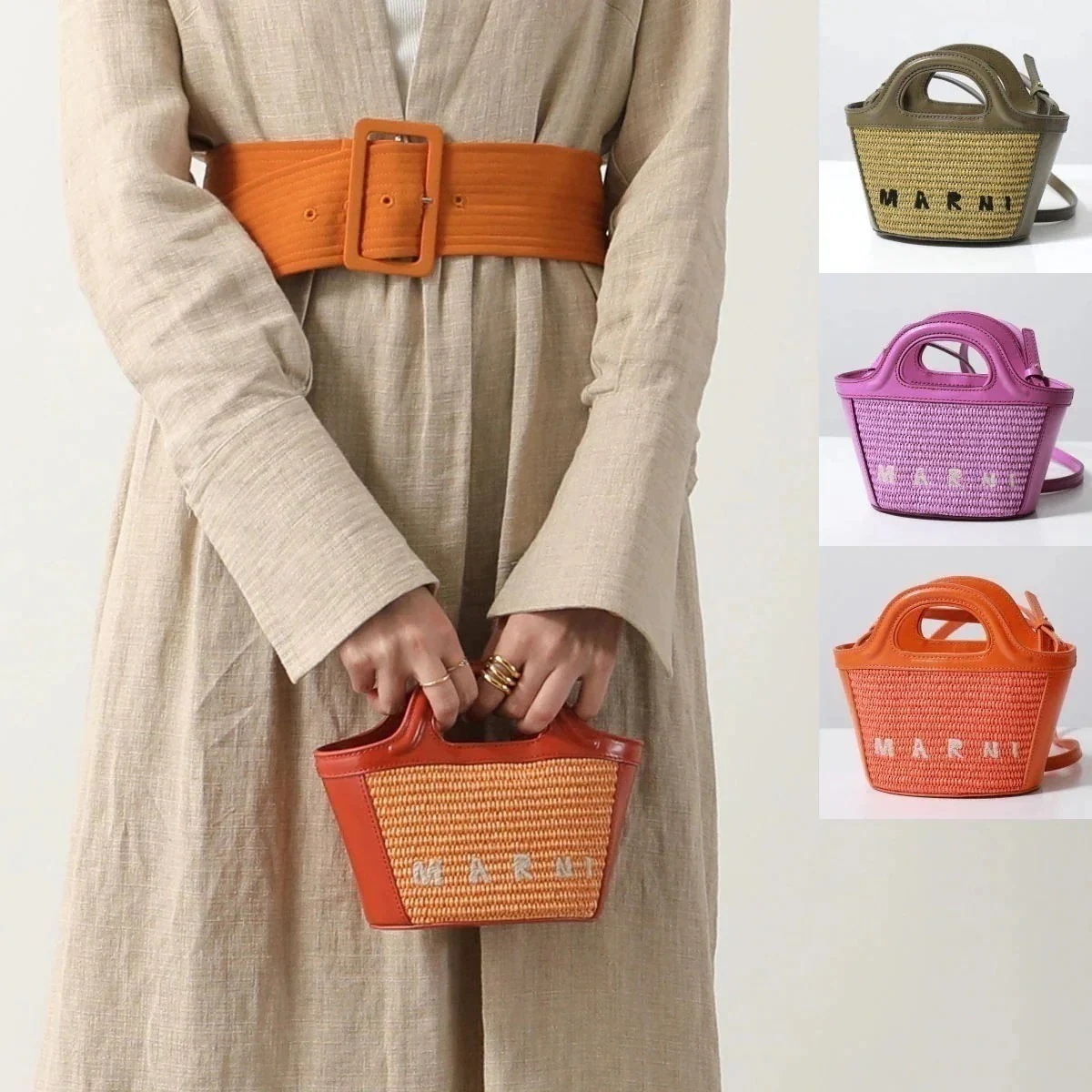 MARNI マルニ かごバッグ TROPICALIA MICRO トロピカリア マイクロ BMMP0067Q0 P3860 レディース ショルダーバッグ ハンド