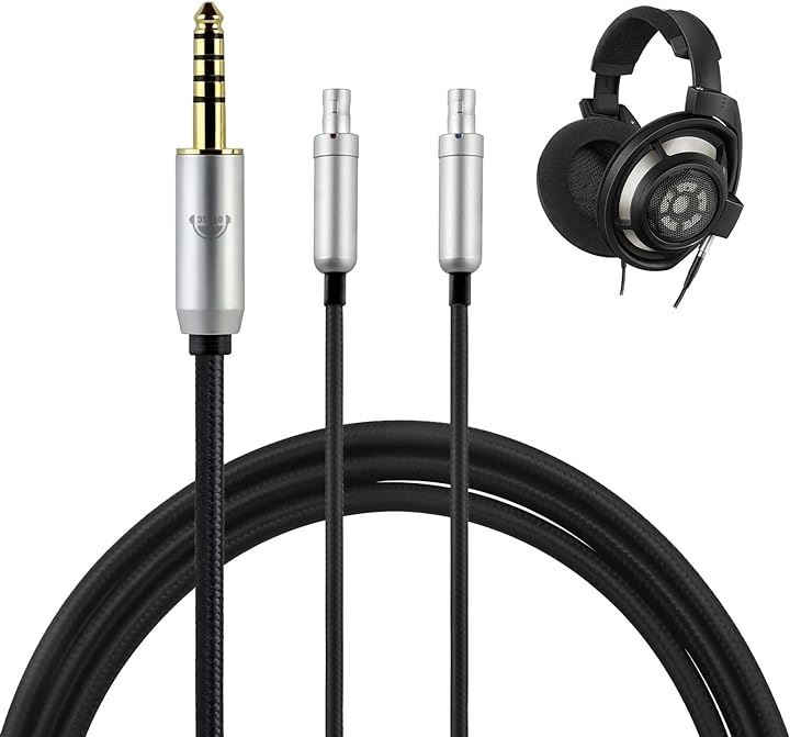 TCHD800 ヘッドホンケーブル リケーブル イヤホンヘッドホン用 SENNHEISER用 HD800SHD820HD800D1000に適合 OFC 4芯( 4.4mm)