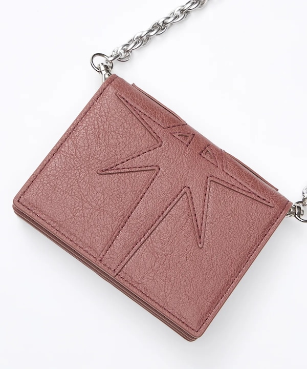 Qoo10 IUGAMAKARAS Patch Chain 二つ折り財布 [