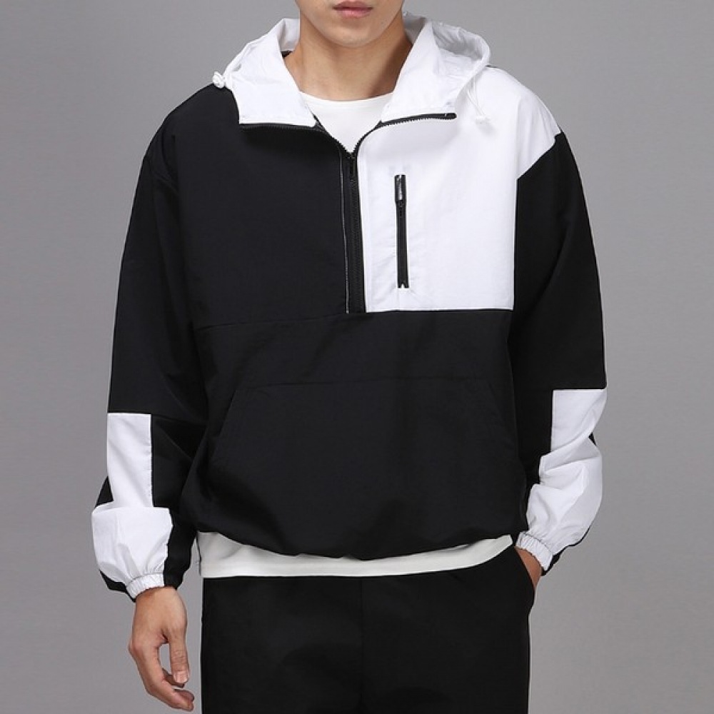 (Juans) オーバーフィットタスランジッパーカラーアノラックフード付きジャンパー BNJP9201 8,136円