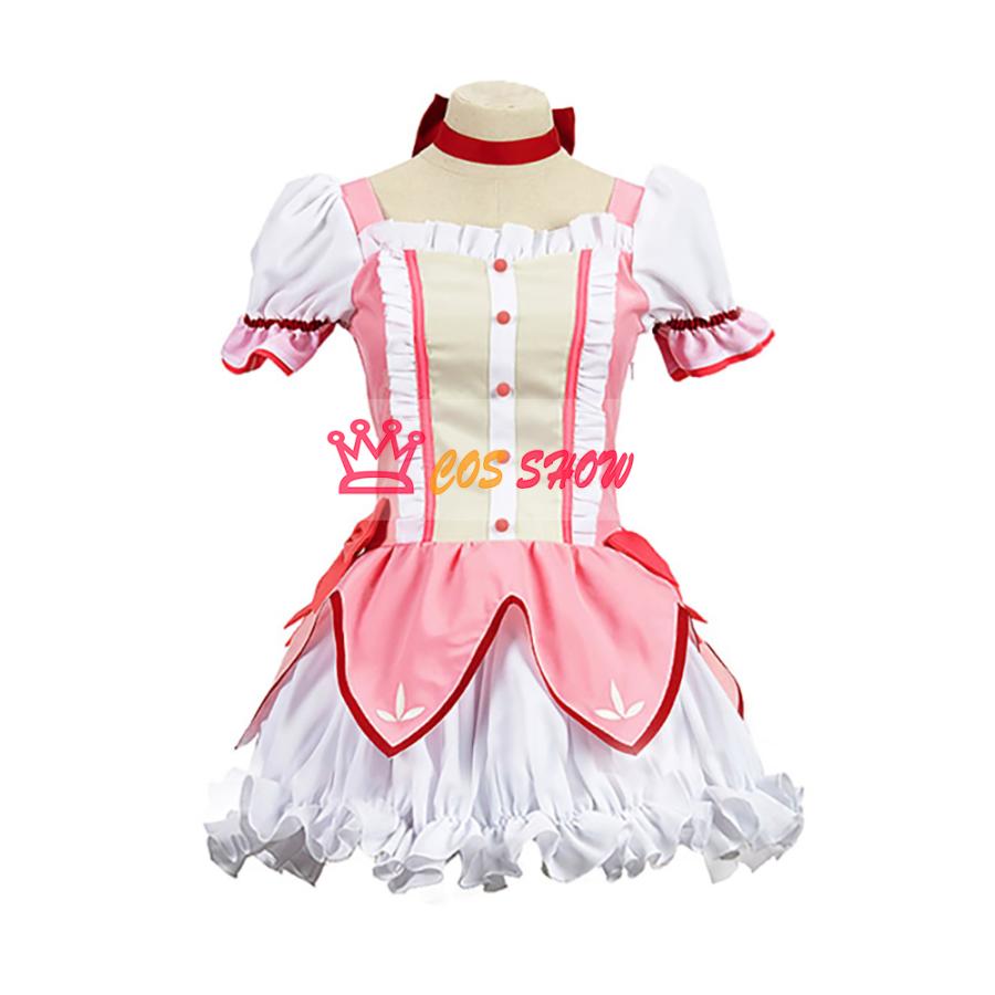 人気商品N0.1 COSSHOW 実物撮影 魔法少女まどか マギカ 鹿目まどか かなめまどか 戦闘服 コスプレ衣装 cosplay仮装 イベント ステージ服 舞台 ハロウィン クリスマス 学園祭