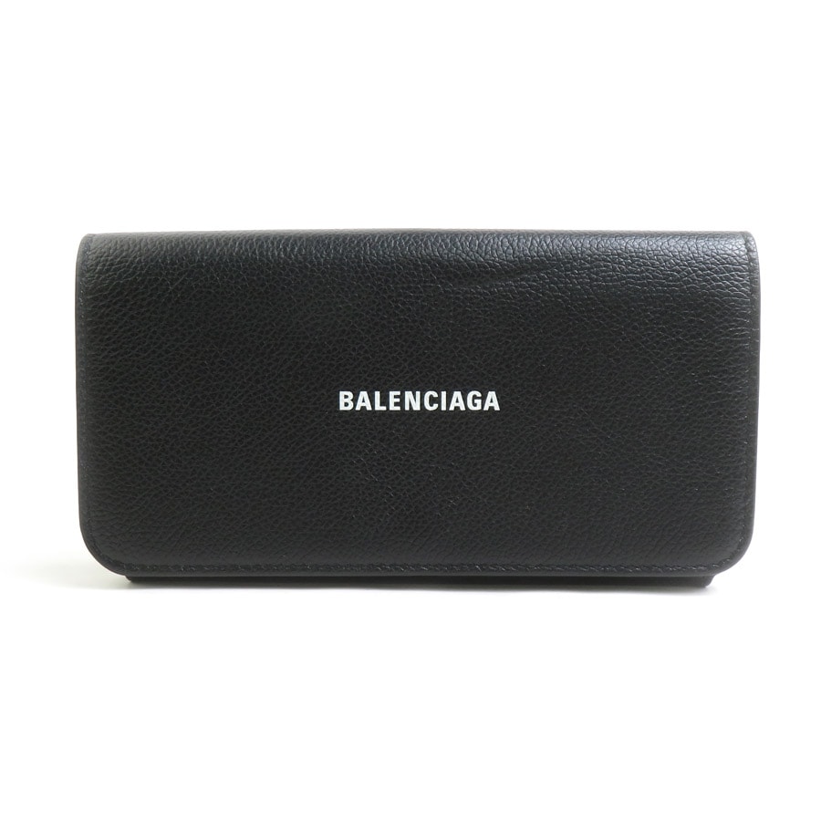 バレンシアガ BALENCIAGA 長財布 レザー ブラック ユニセックス r11116k