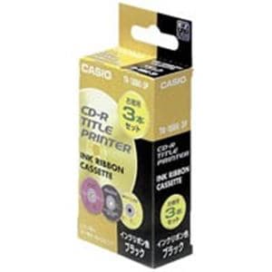 （まとめ）カシオ CASIO CR-Rプリンターリボン TR-18BK 黒 3個 (×3セット)