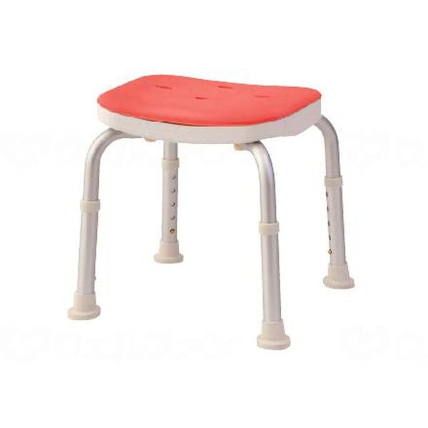 コンパクトバスチェア 背なし ピンク メーカー直送