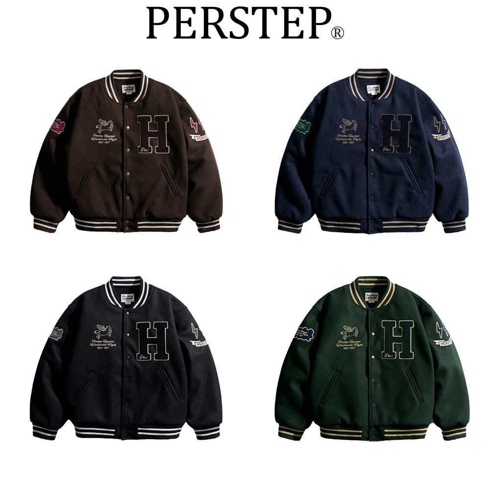 [PERSTEP] Flying Horse Varsity Jacket