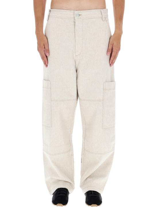 JACQUEMUS Men Denim Pants PAM00541AD0 0044130 BEIGE